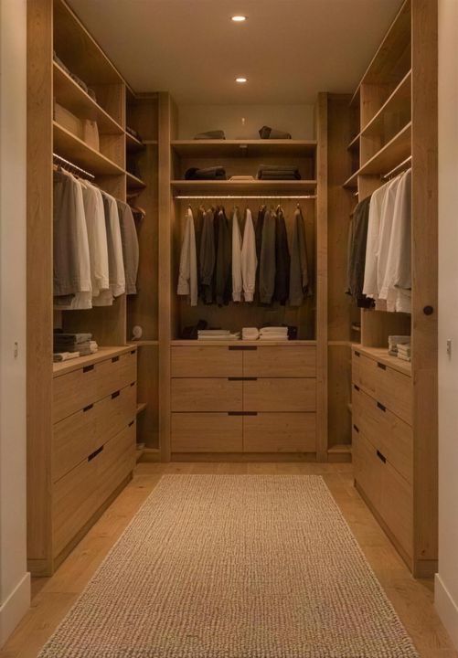Interior concept: walk-in closet, third floor