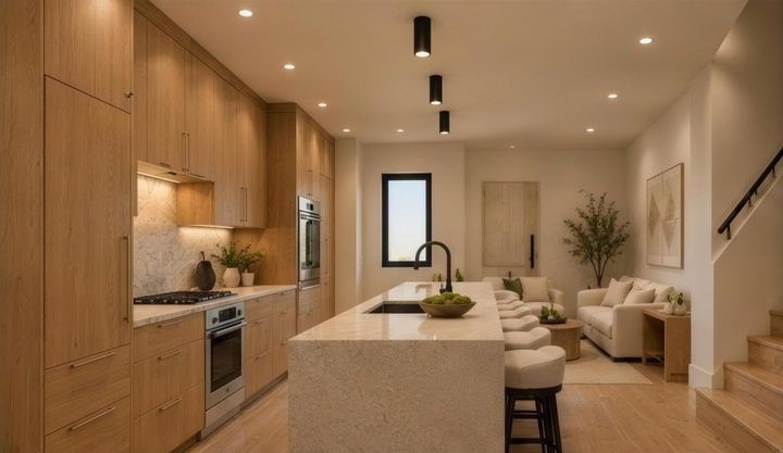 Interior concept: kitchen, first floor