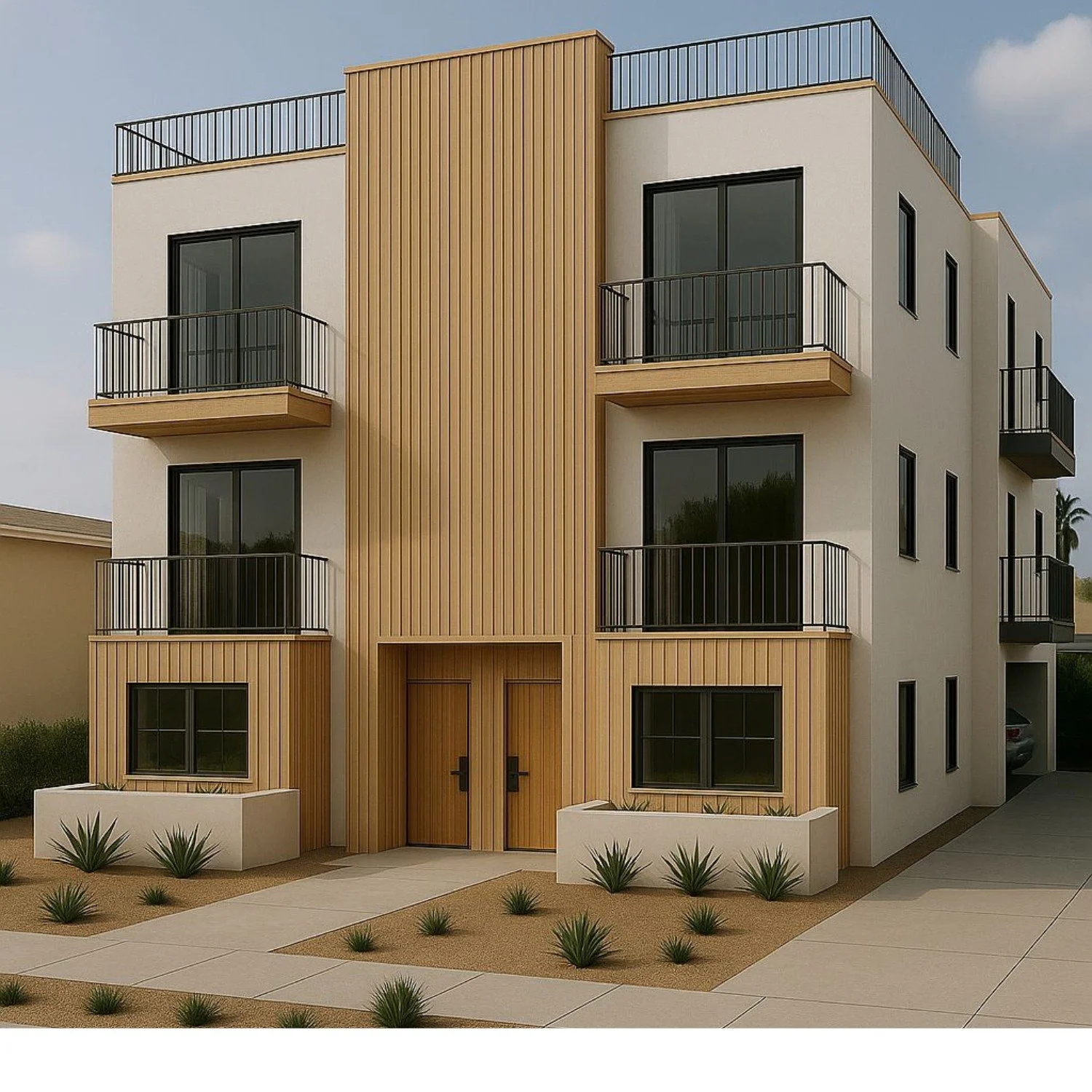 Rendering of The SAMO IV — 1925 19th St, Santa Monica